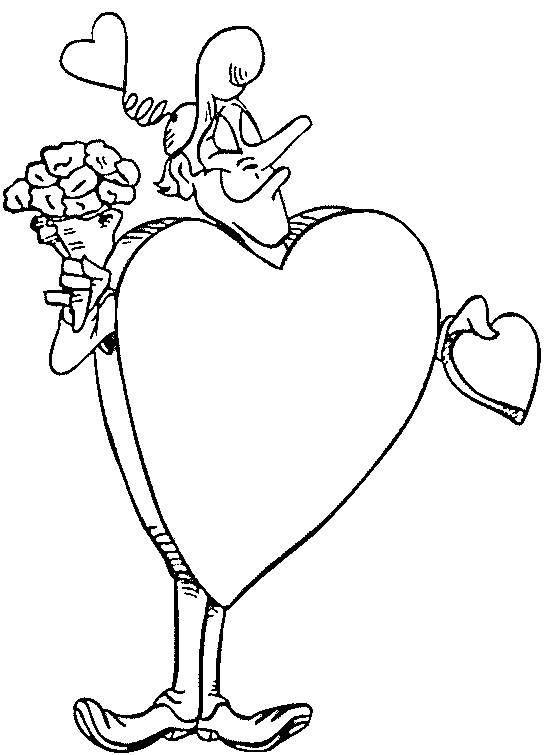 Plansa de colorat cu Valentines day 203 89